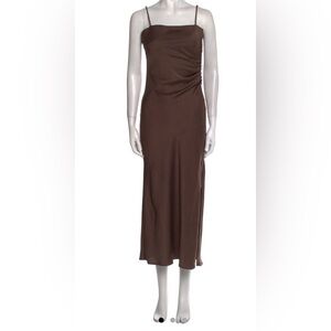 House of Harlow Square Neckline Brown Slip dress